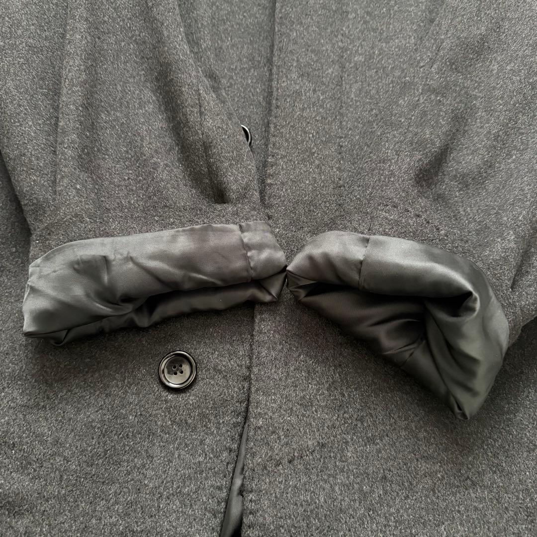 美品 Thames Point チェスターコート カシミヤ100% 黒 ブラック