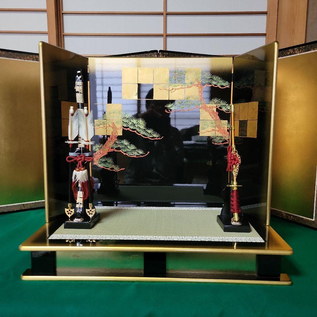 五月人形　新型金箔と松　15号　N