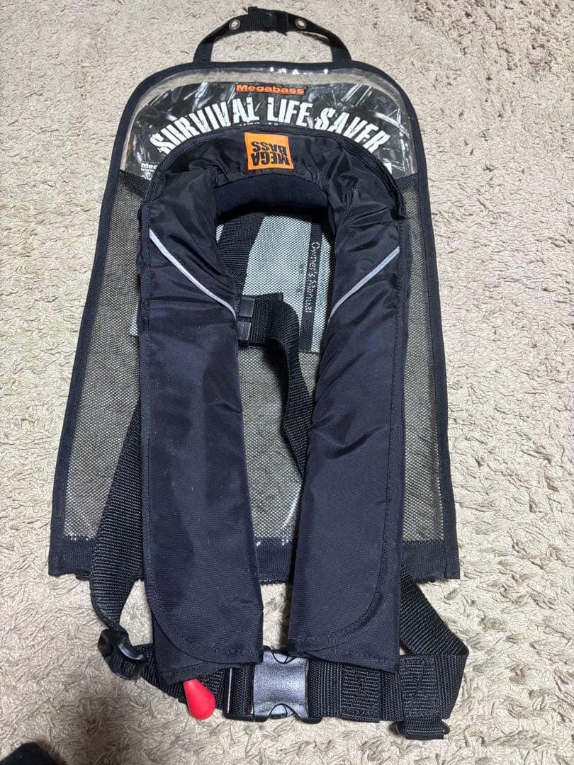 メガバス　ライフジャケット　ブラック