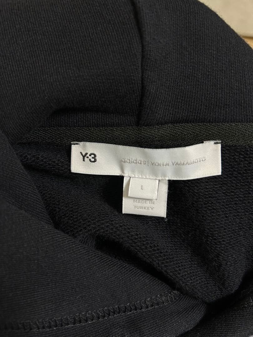 Y-3 スクエアラベルロゴ プルオーバー スウェットパーカー HB3322