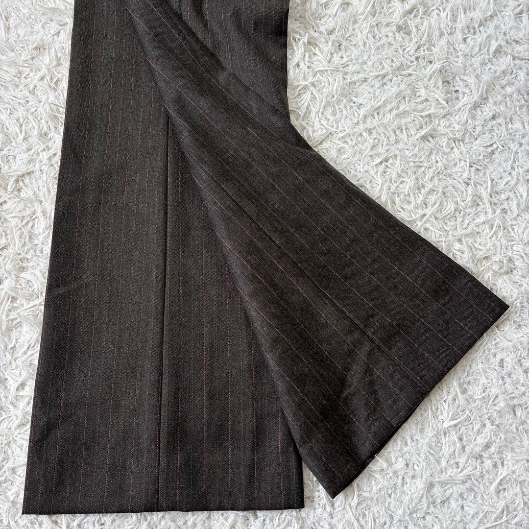 極美品☆【ミス　クロエ】ピンクストライプ　裏地　総裏地　パンツスーツ　40 L