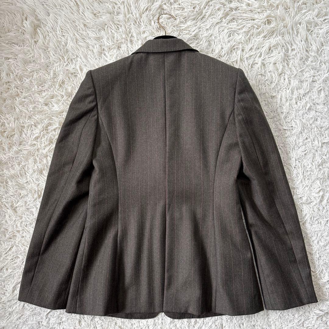 極美品☆【ミス　クロエ】ピンクストライプ　裏地　総裏地　パンツスーツ　40 L