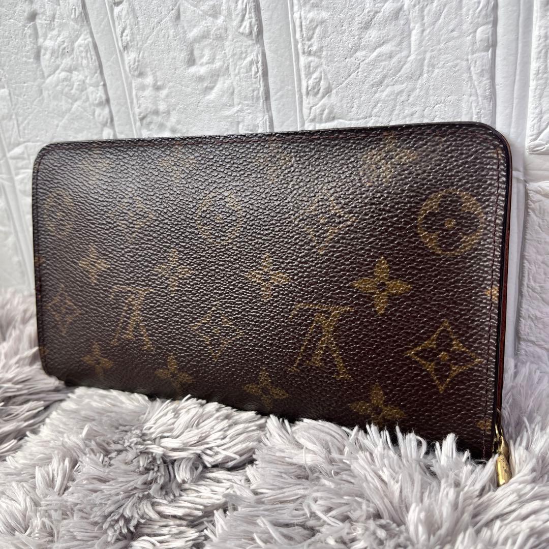 ルイヴィトン　ポルトモネジップ　モノグラムキャンバス　ラウンドファスナー