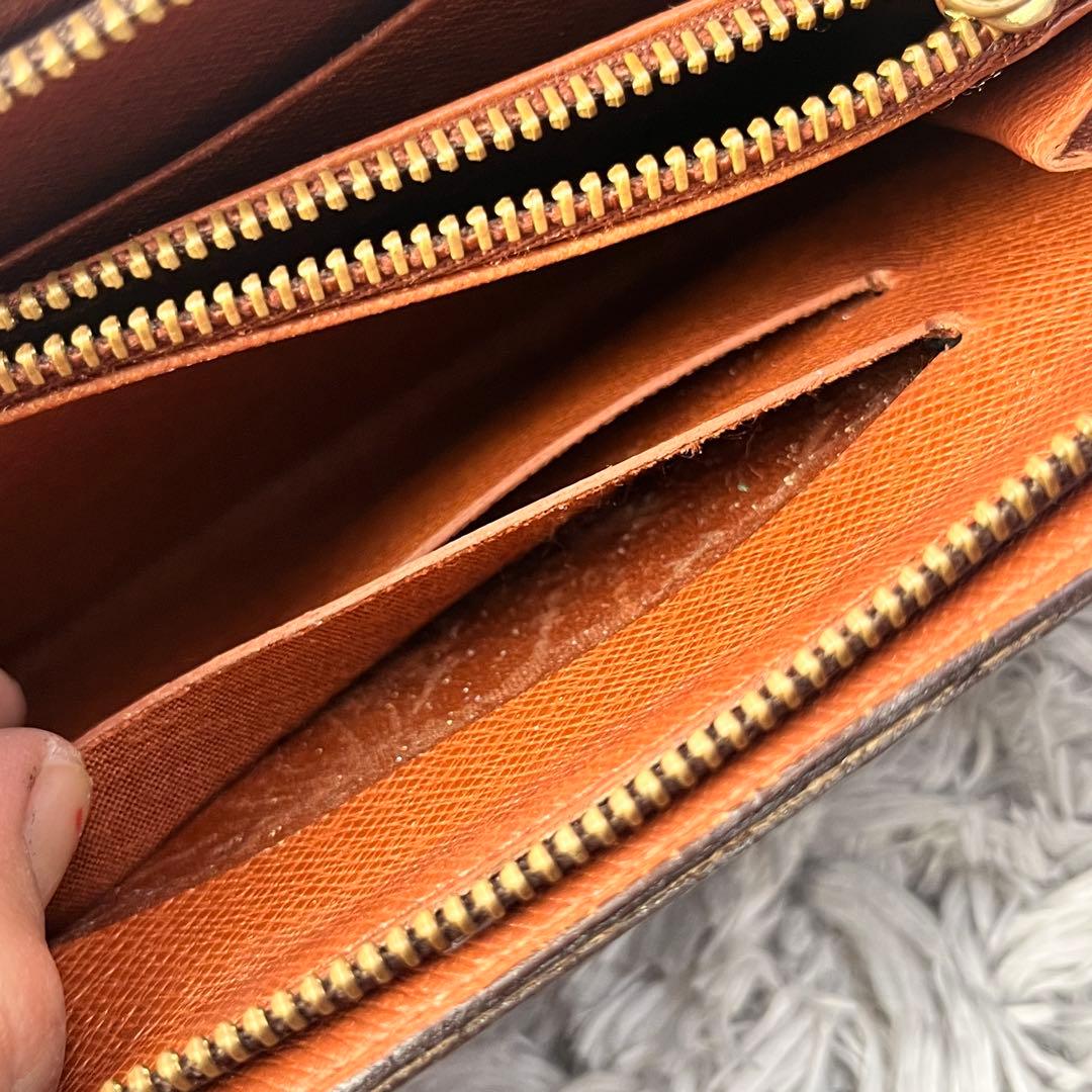 ルイヴィトン　ポルトモネジップ　モノグラムキャンバス　ラウンドファスナー