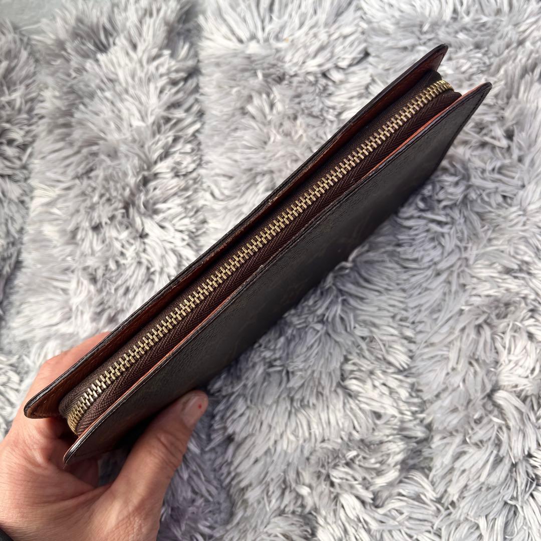 ルイヴィトン　ポルトモネジップ　モノグラムキャンバス　ラウンドファスナー