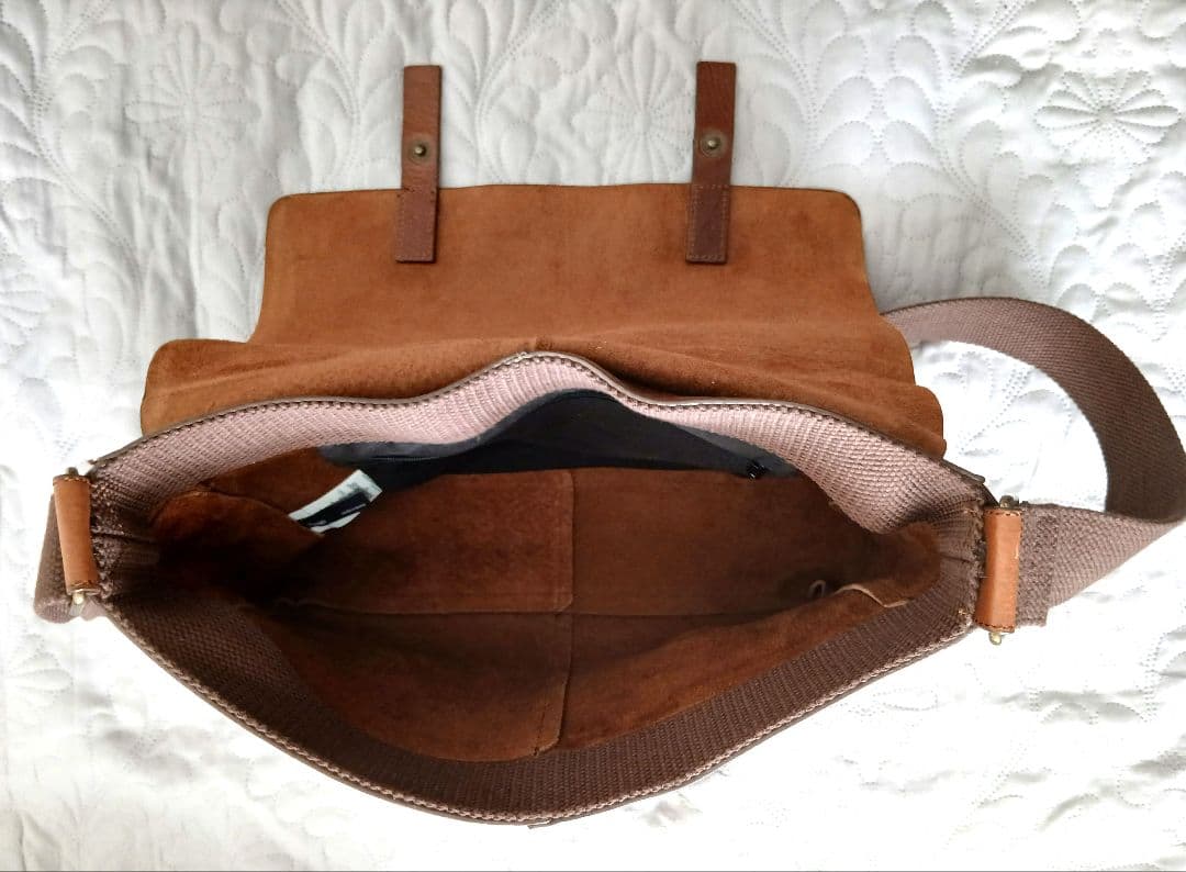 OLD GAP　牛革　ブラウン　メッセンジャー　ショルダーレザーバッグ　美品