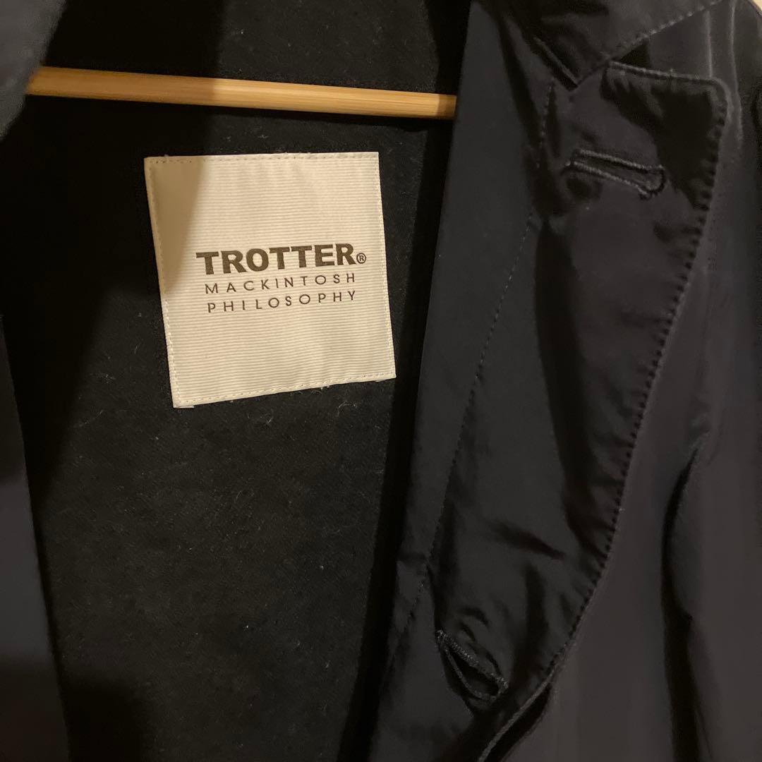マッキントッシュフィロソフィー　TROTTER ネイビー ステンカラーコート