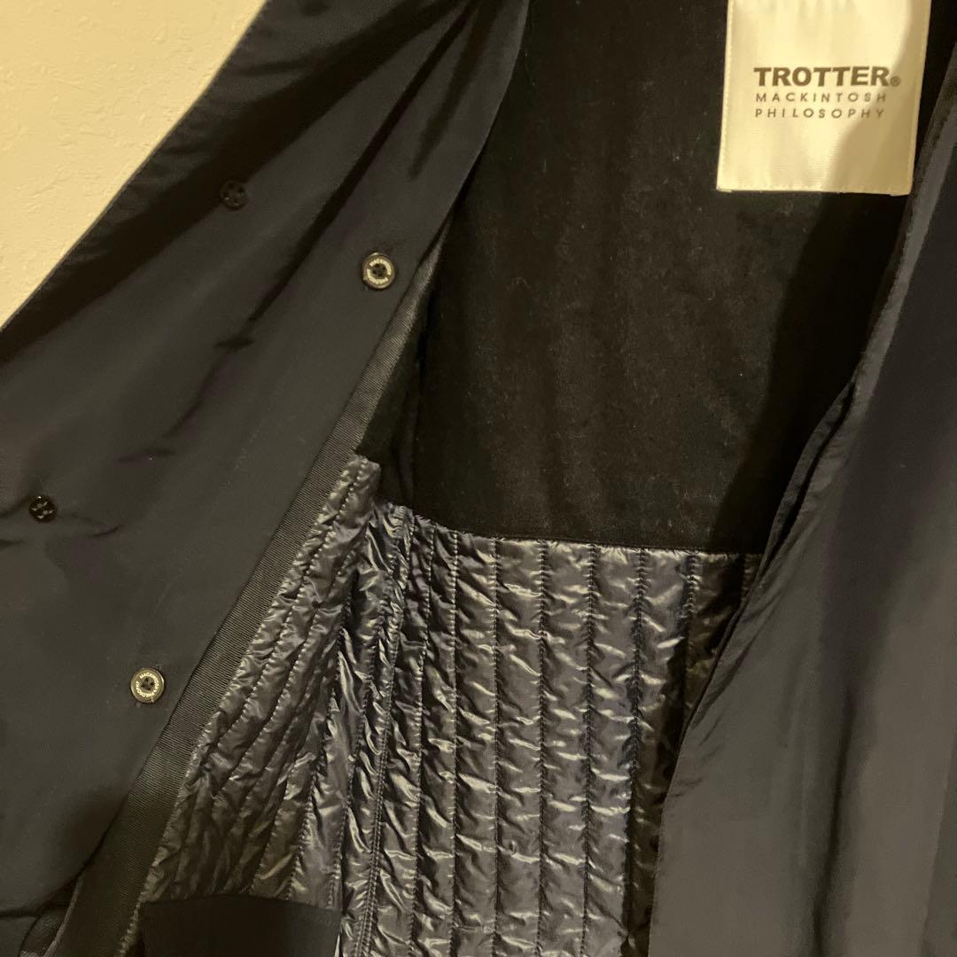 マッキントッシュフィロソフィー　TROTTER ネイビー ステンカラーコート