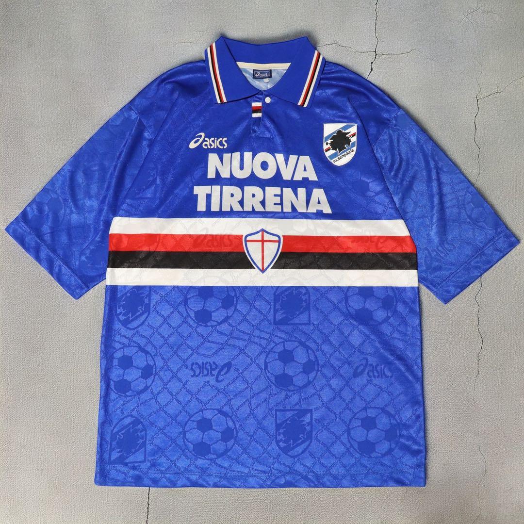 正規品★L★95-96★サンプドリア★サッカーユニフォーム★asics★90s