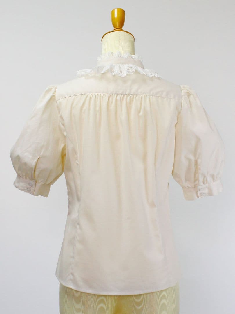新品未使用 Victorian maiden コットンレースフリルブラウス 生成