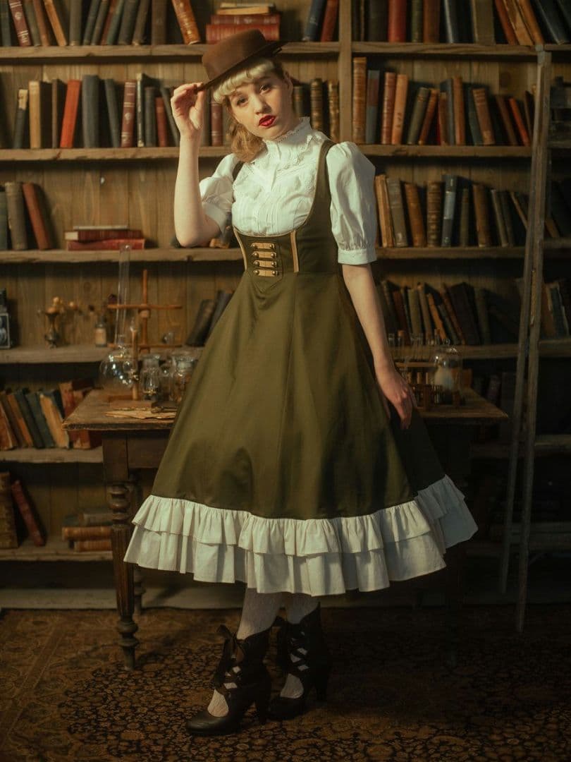 新品未使用 Victorian maiden コットンレースフリルブラウス 生成