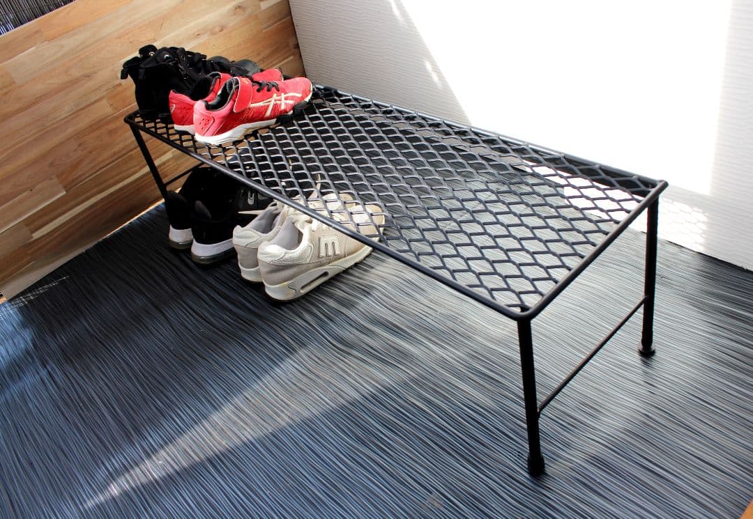 mini！アイアンシューズラック・下駄箱・靴箱