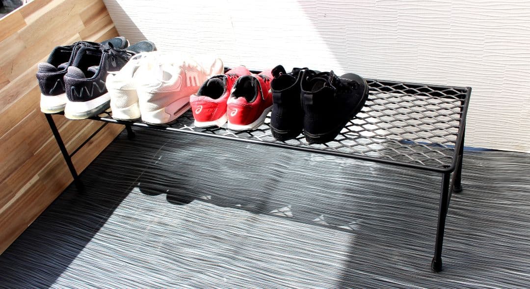 mini！アイアンシューズラック・下駄箱・靴箱