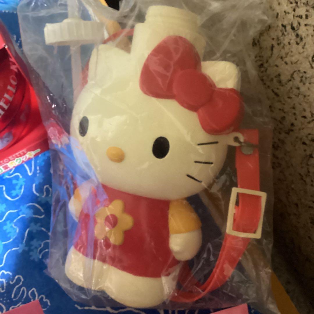 3725ハローキティ弁当箱&水筒&水筒カバーセット