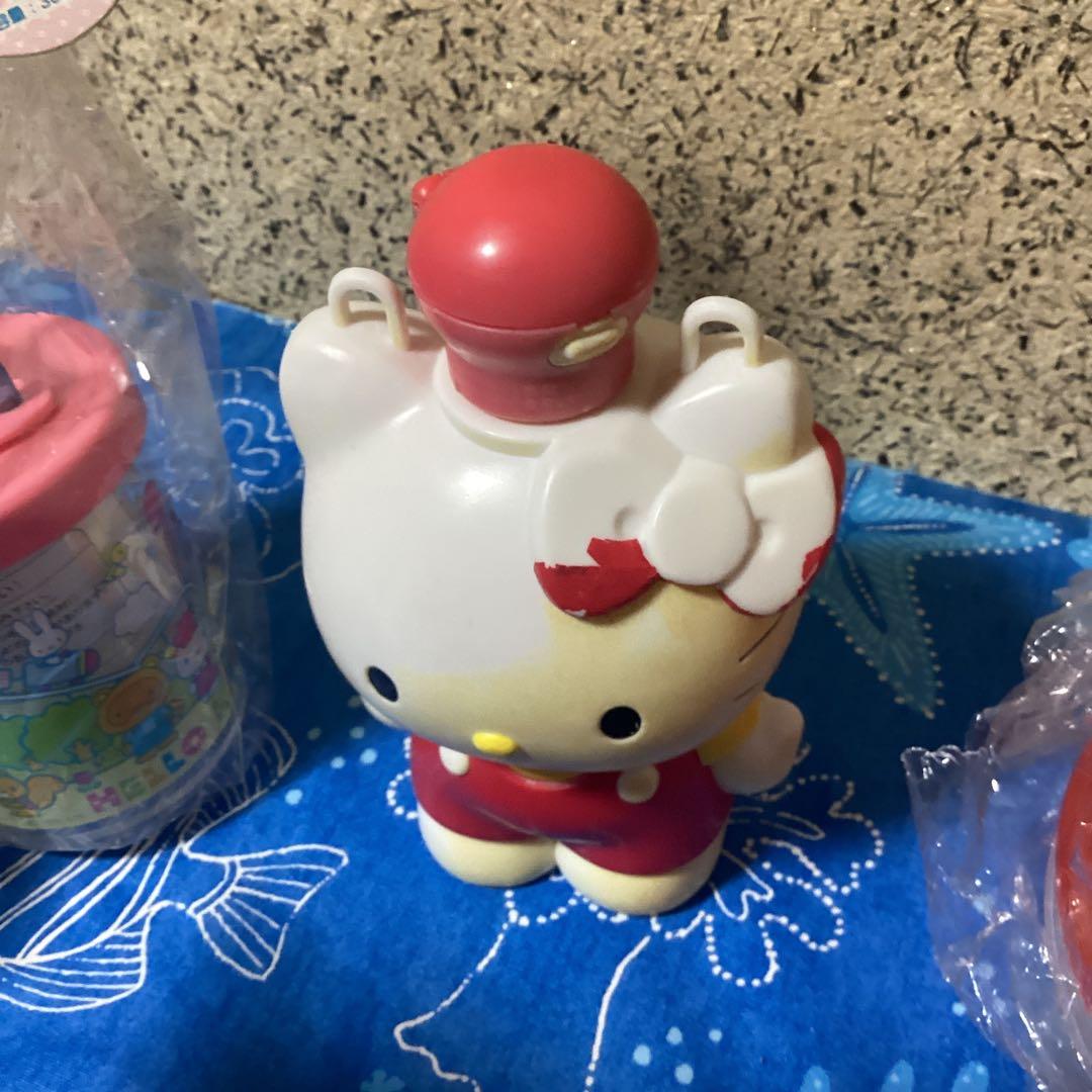 3725ハローキティ弁当箱&水筒&水筒カバーセット