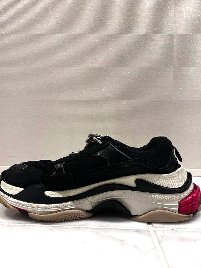 あ*様 BALENCIAGA スニーカー 41ブラック/ホワイト/レッド　トリプ