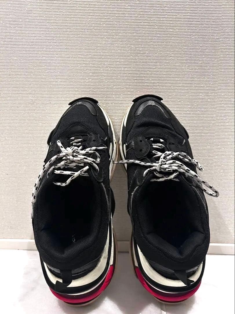 あ*様 BALENCIAGA スニーカー 41ブラック/ホワイト/レッド　トリプ