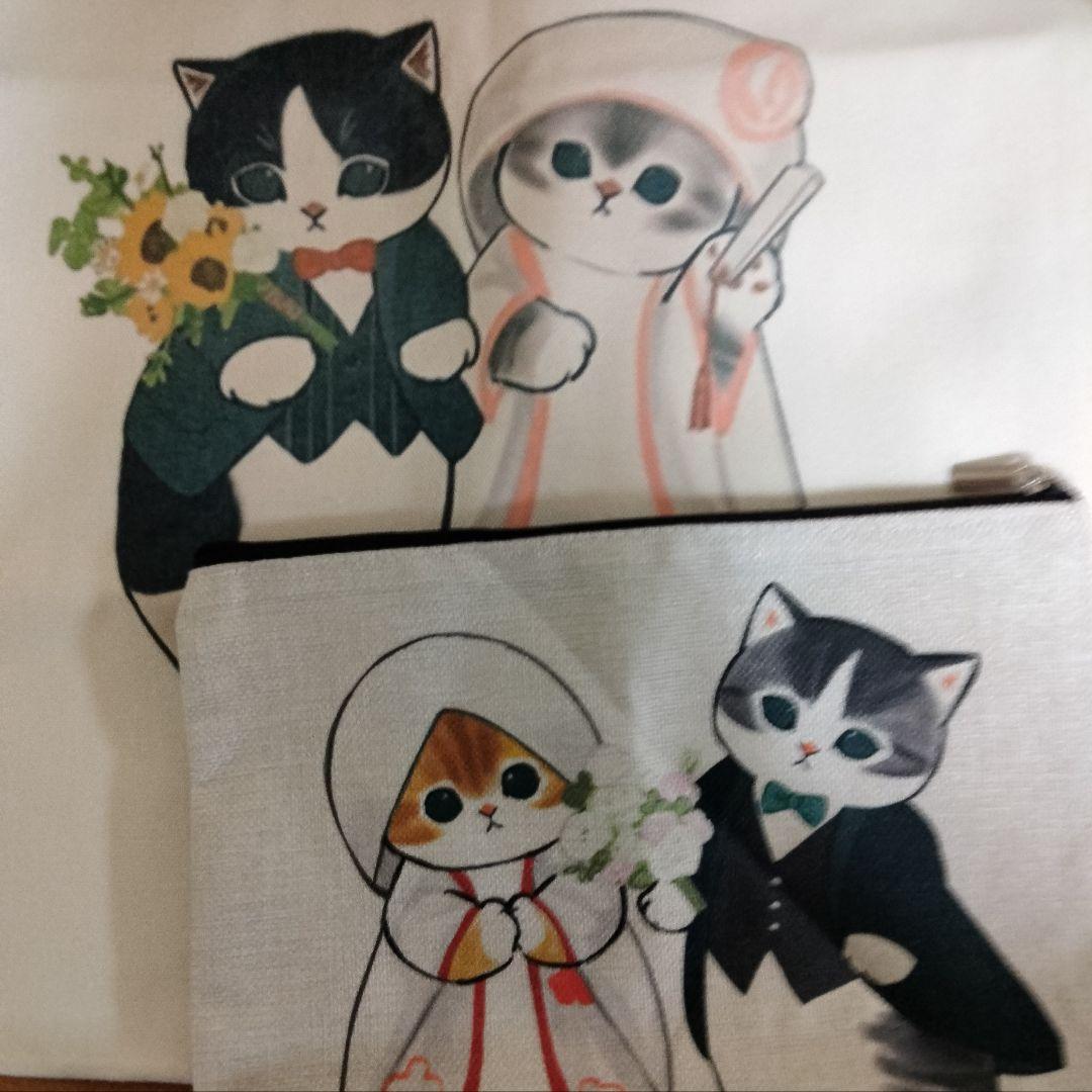 mofusand モフサンド 結婚式にゃん トートバック&ポーチセット【新品】