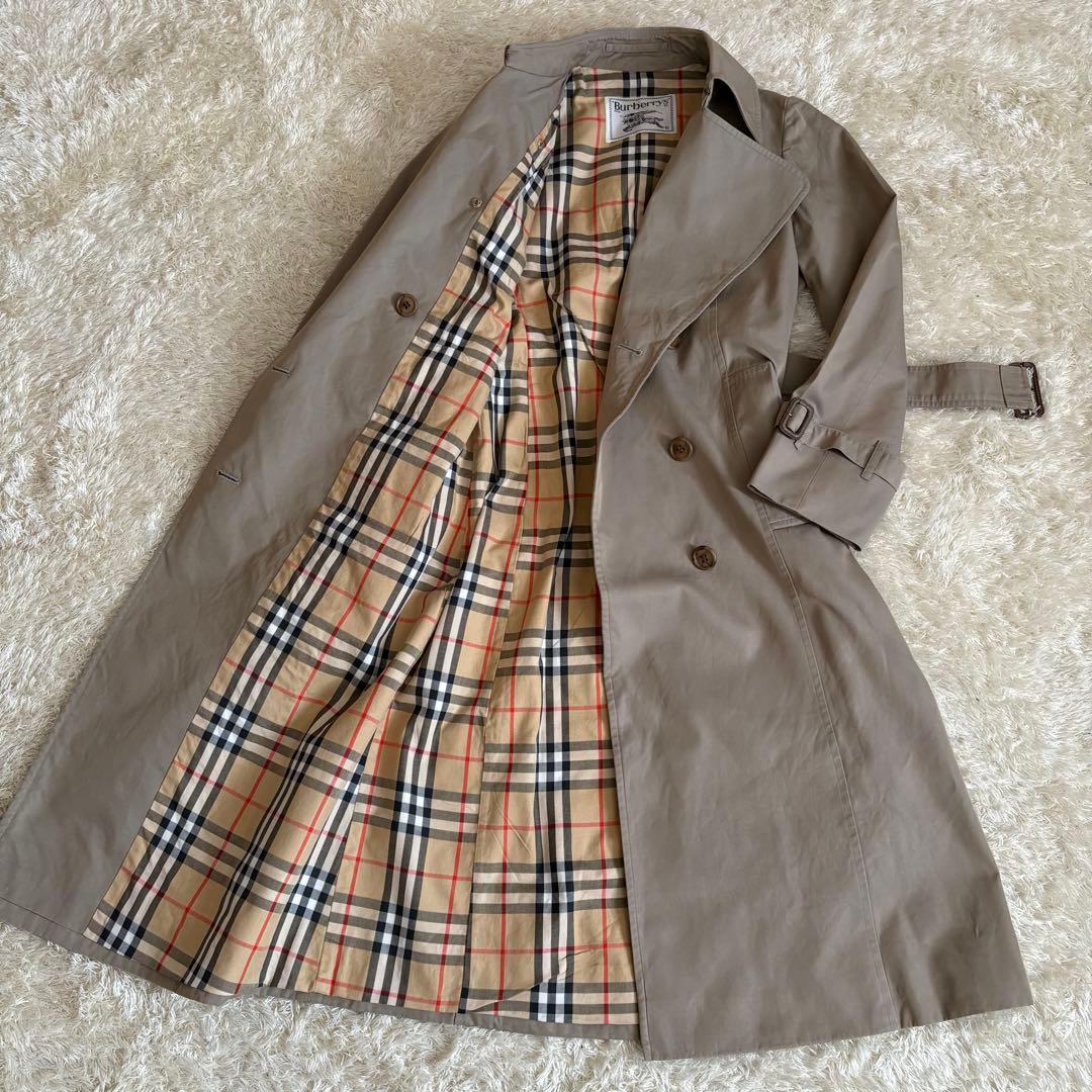 バーバリー　トレンチコートノバチェック ベルト S相当