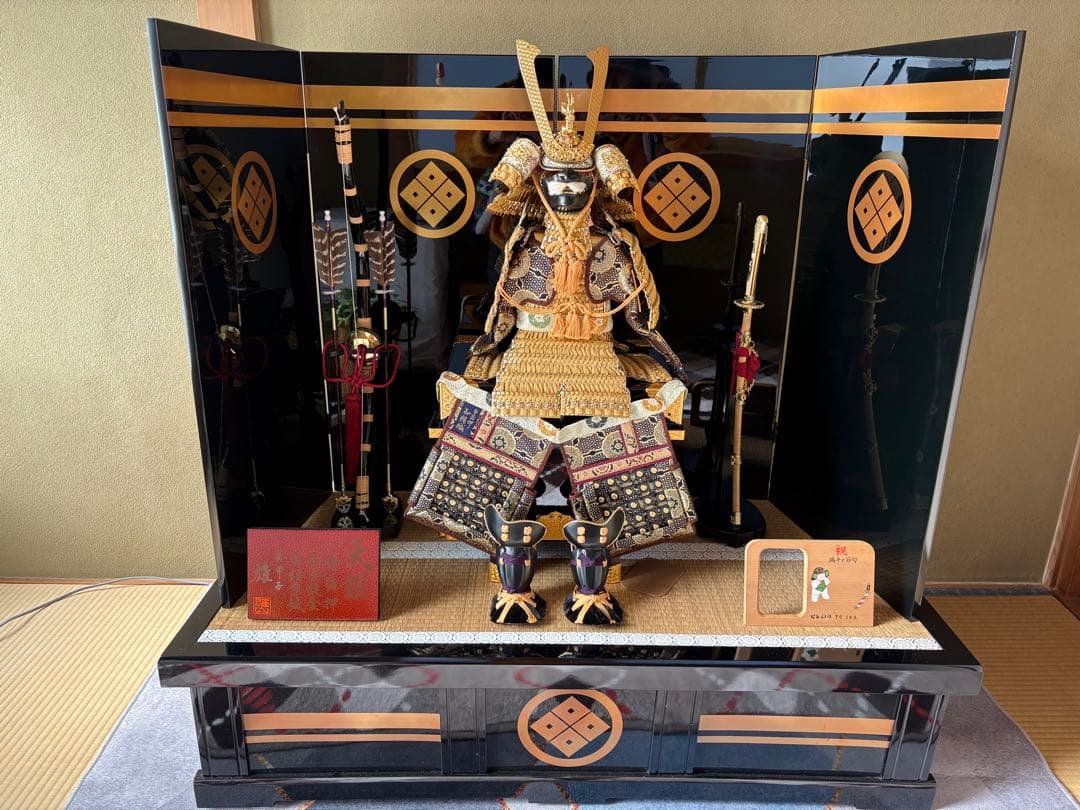 美品 鈴甲子雄山作 五月人形 1式