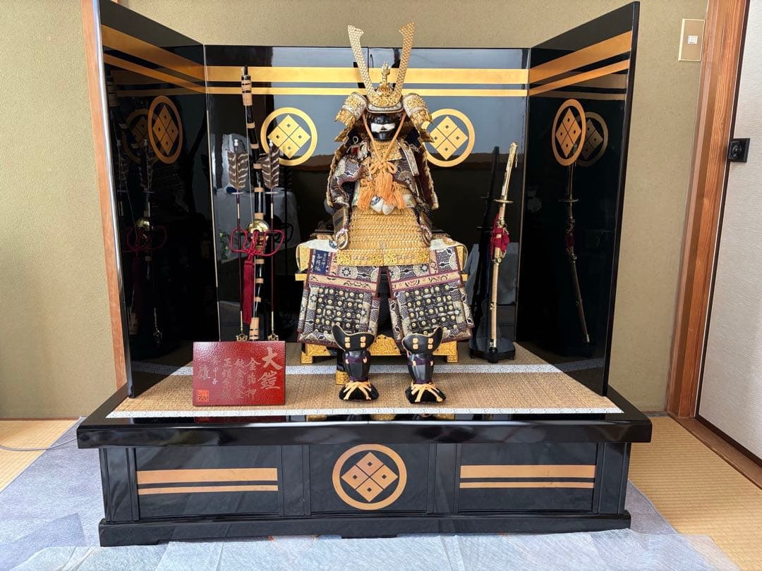 美品 鈴甲子雄山作 五月人形 1式