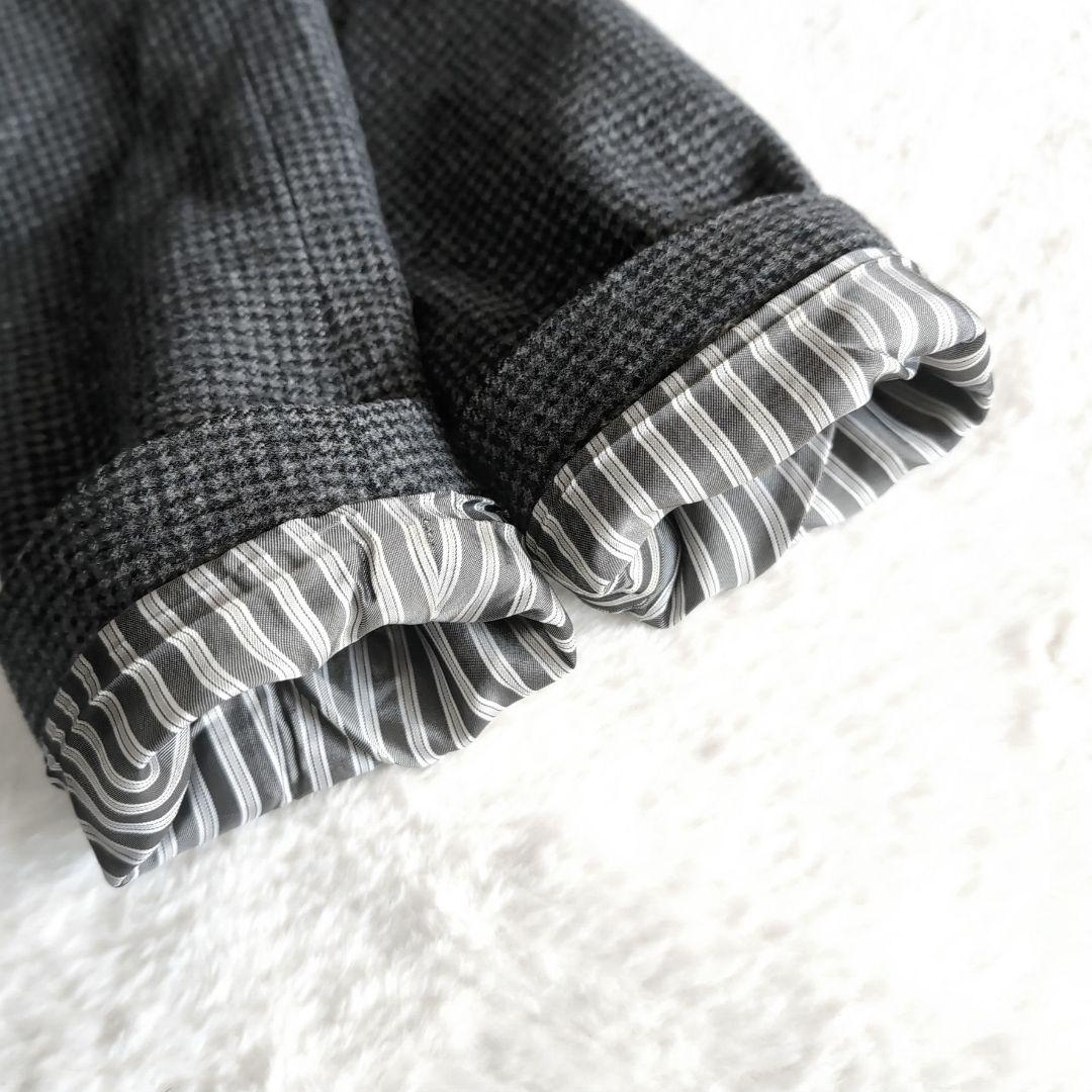 美品 シップス ロロピアーナ 防水 防風 千鳥格子 トレンチコート S グレー