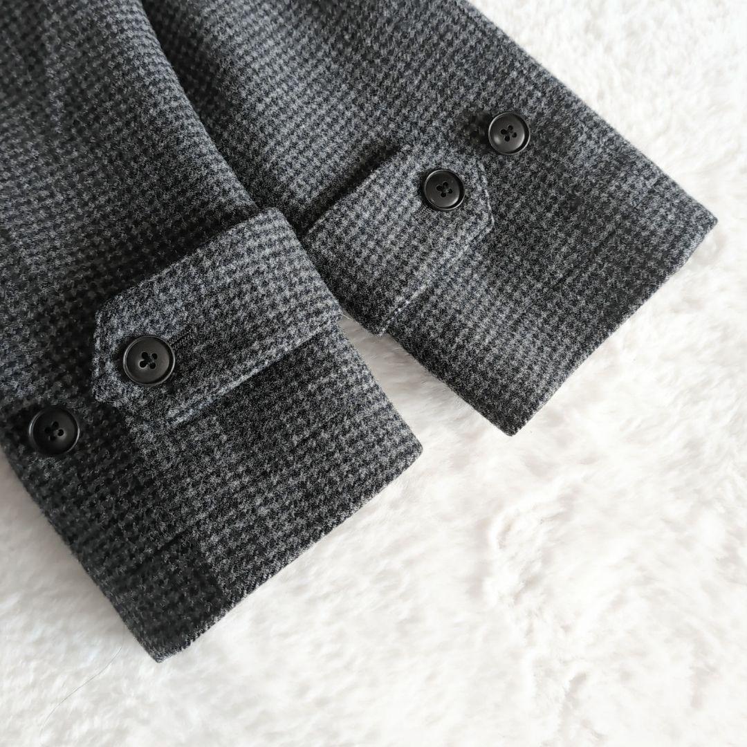 美品 シップス ロロピアーナ 防水 防風 千鳥格子 トレンチコート S グレー