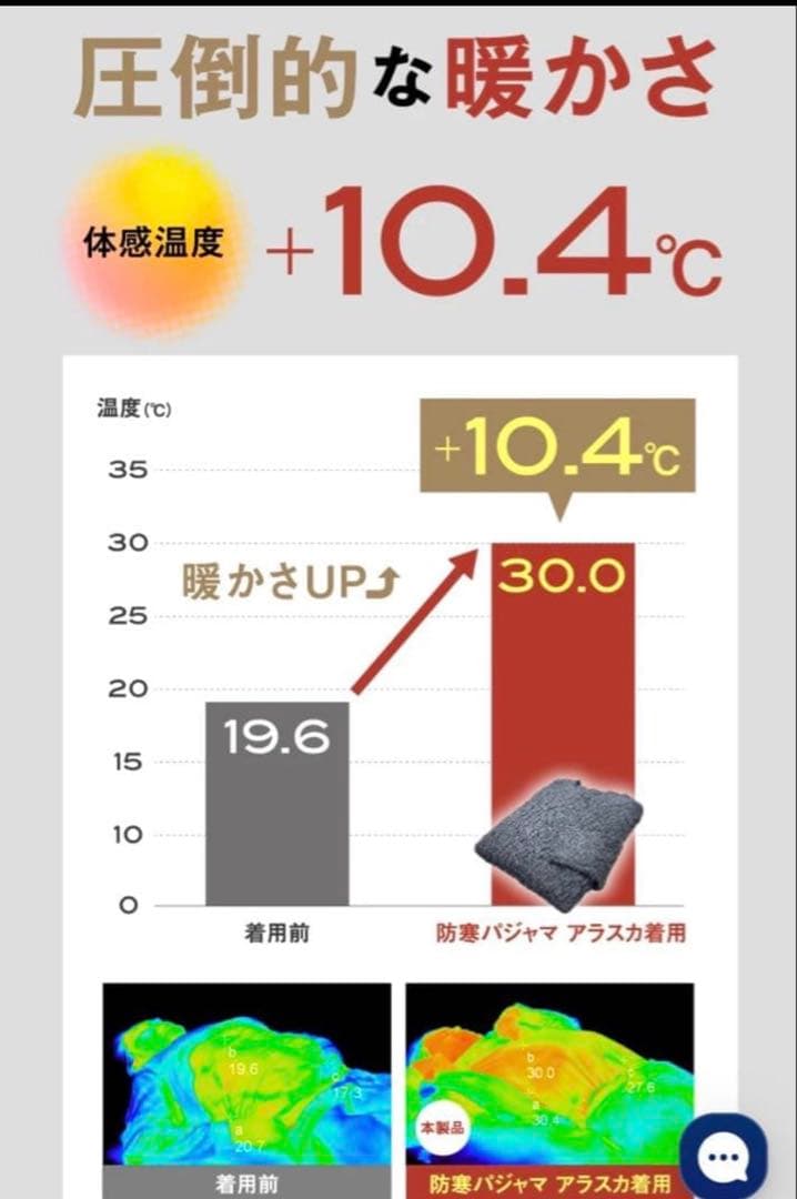 新品　ALASKA アラスカ　ニット パジャマセット 上下グレー　防寒　男女兼用