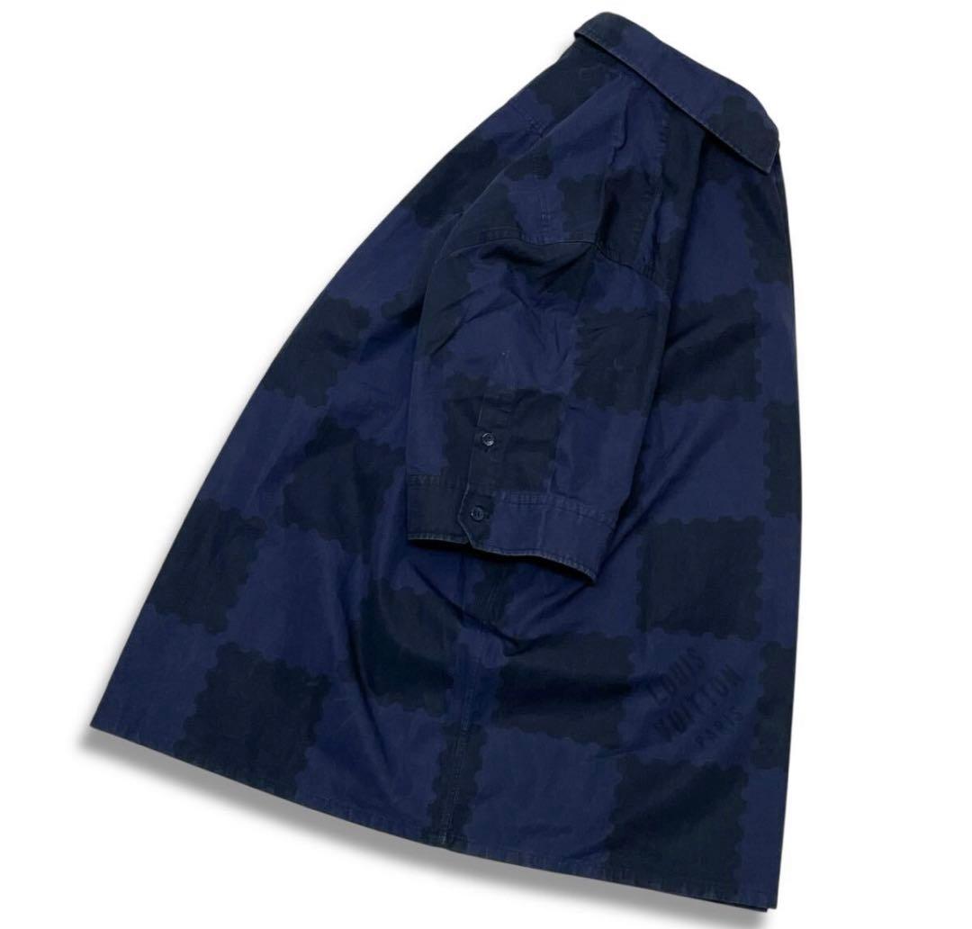 氶*相様 LOUIS VUITTON NIGO ダミエ コラボ 半袖シャツ M