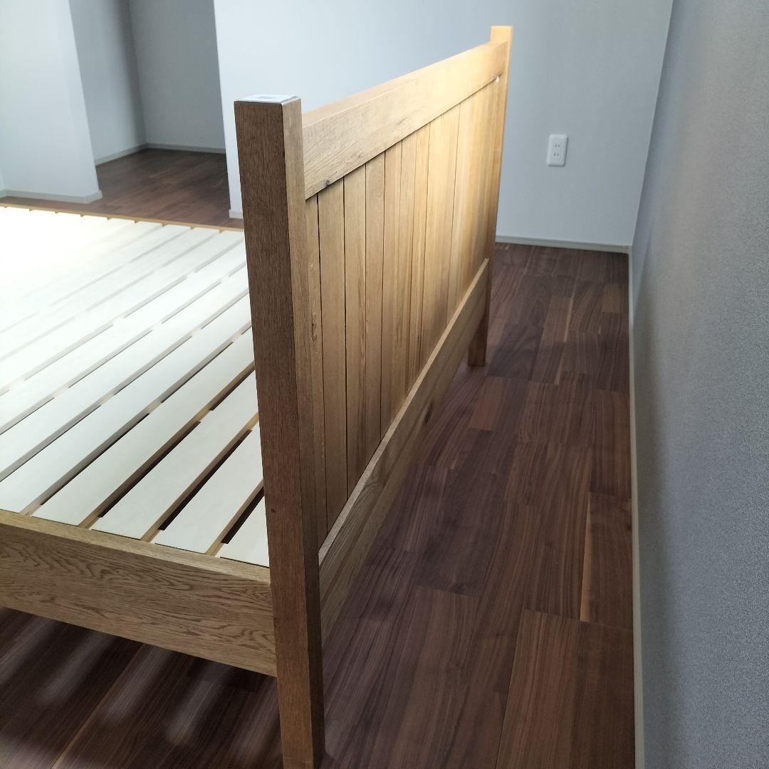 関家具 ダブルベッド IKEAマットレス付き 展示品(2601C-1)