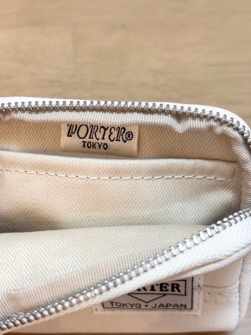 PORTER ケース ホワイト キャンバス