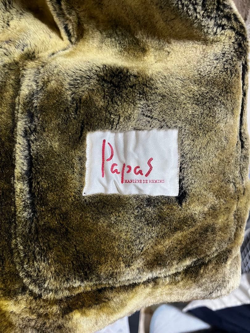 Papus ムートンコート　羊革コート　Mサイズ