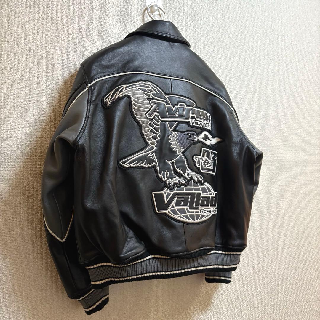VALLAD × AVIREX レザー バーシティジャケット 【美品】