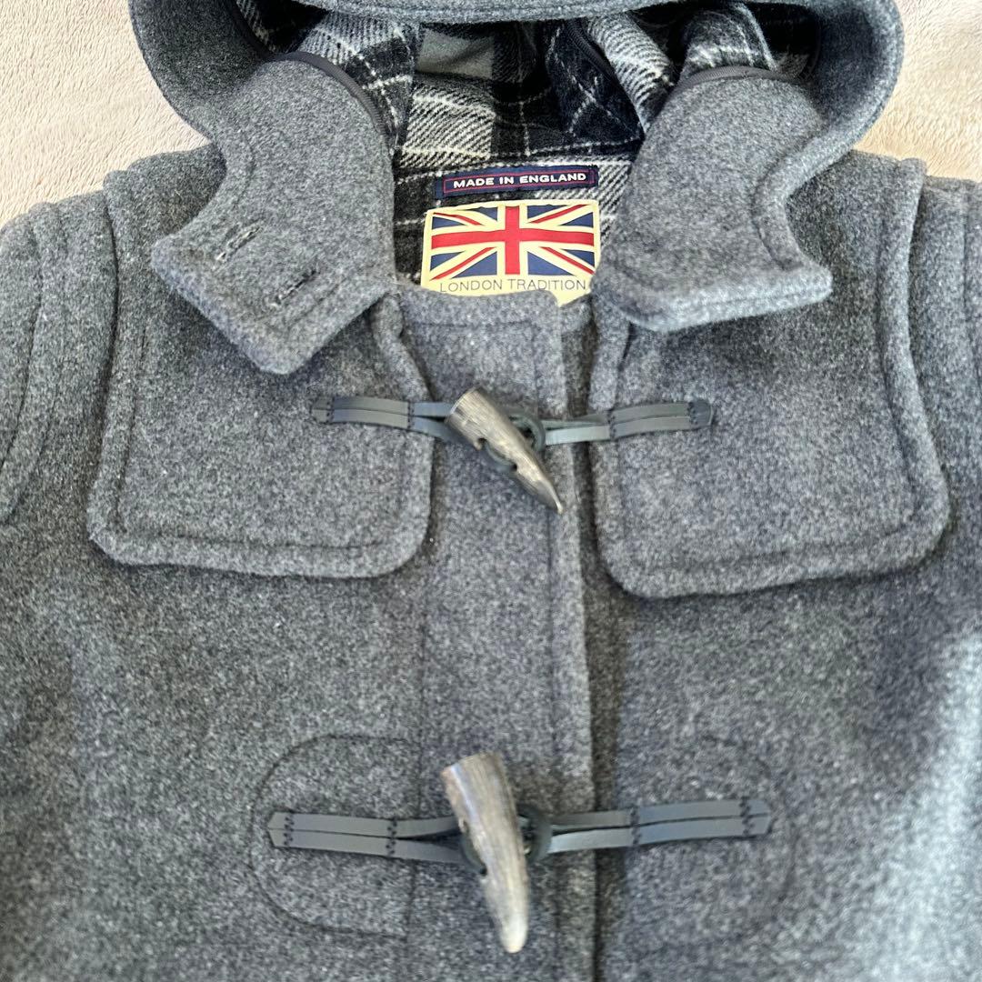 美品LONDON TRADITION ダッフルコート グレー　スローブイエナ36