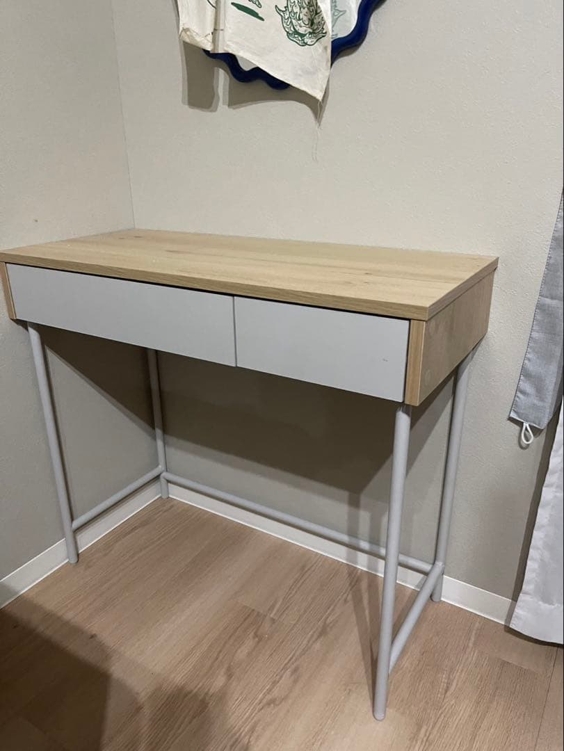 シンプルデザインデスク ナチュラルウッド