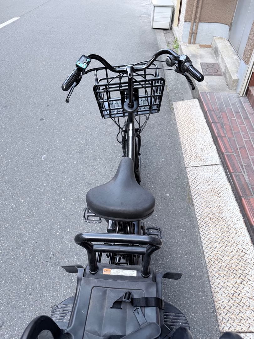 大阪府　子供乗せ　ヤマハ　電動アシスト自転車　チャイルドシート付き