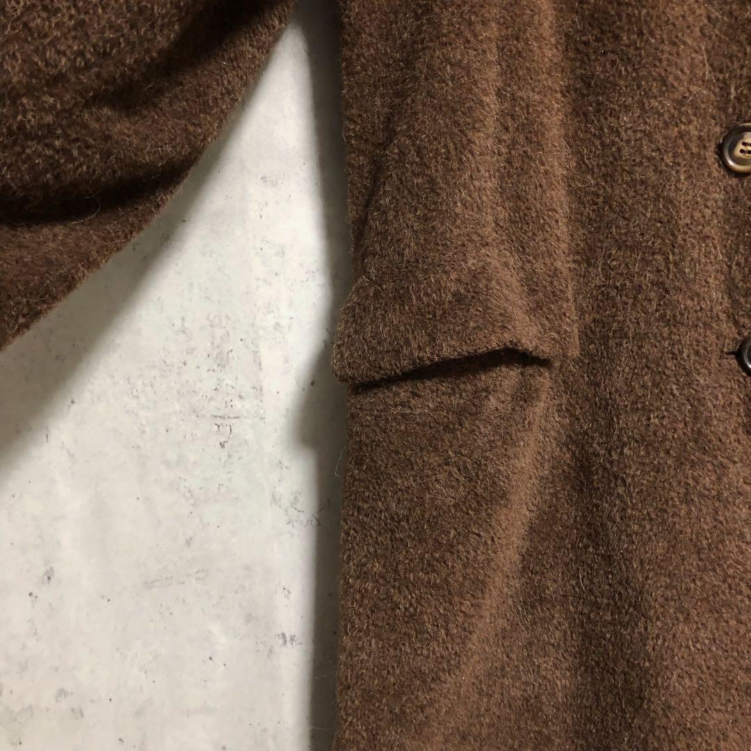 Max Mara マックスマーラ アルパカ ヴァージンウール ロングコート 茶