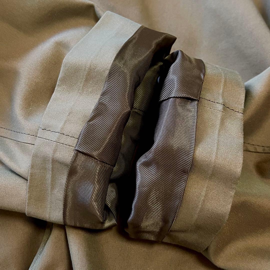 TOMORROWLAND シルク混 トレンチコート 48 光沢感 シルク30%