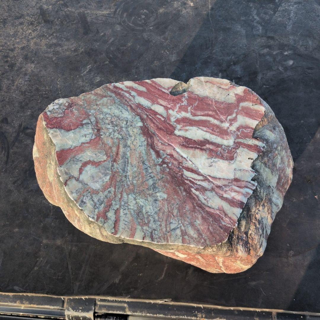 群馬産　赤石　35キロ　庭石　石　石材 置物　オブジェ　インテリア