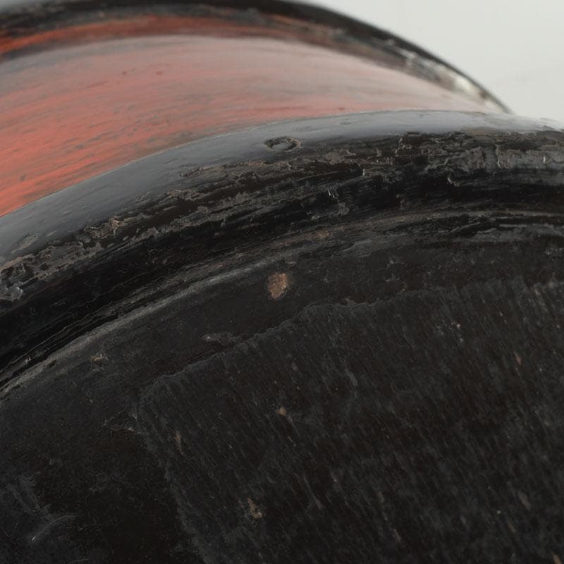 時代古民具　漆塗　三足桶　M　9839A