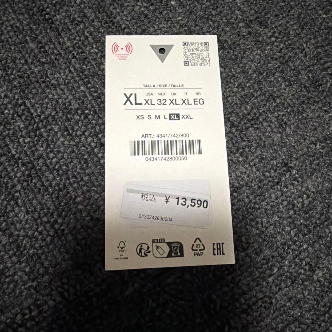 「a」ZARA フェイクレザージャケット XL