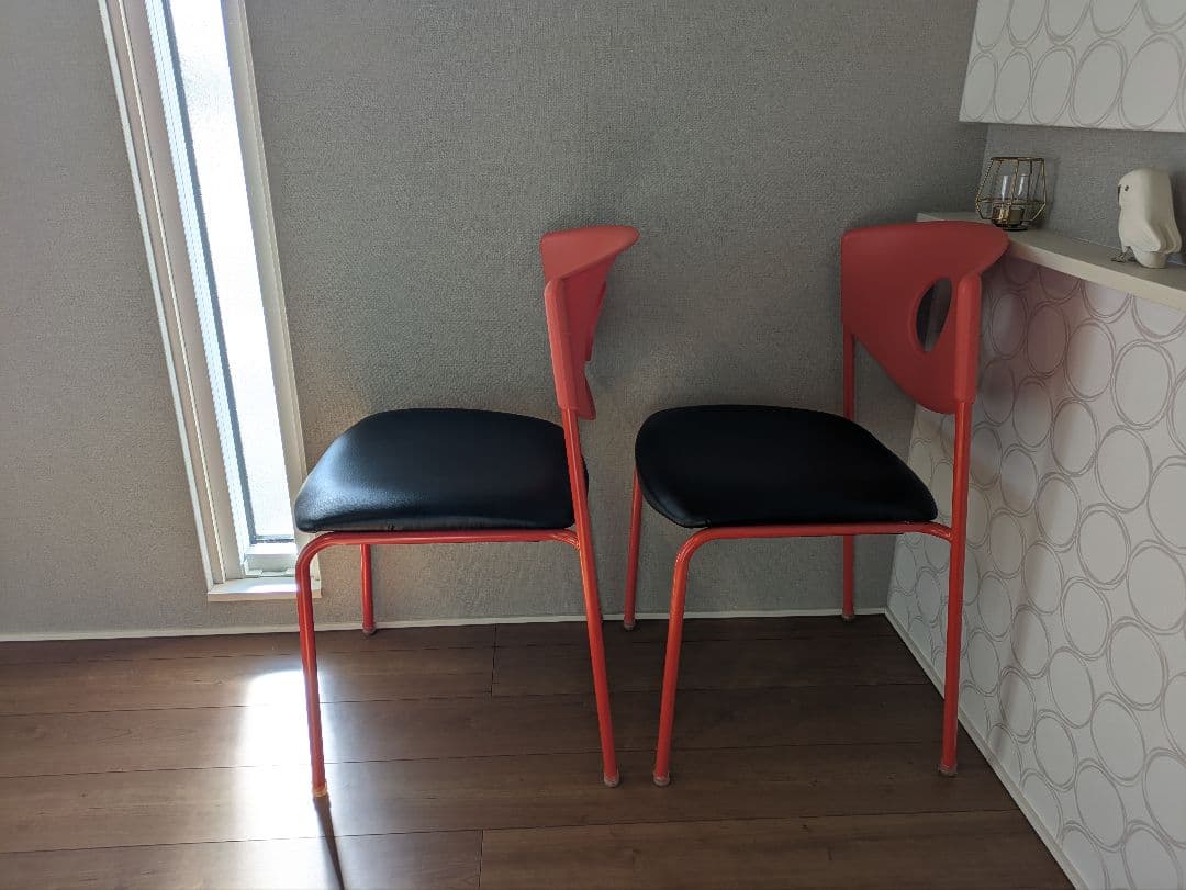 【OLD IKEA】イケア STOLJAN ストルヤン 2脚セット レッド