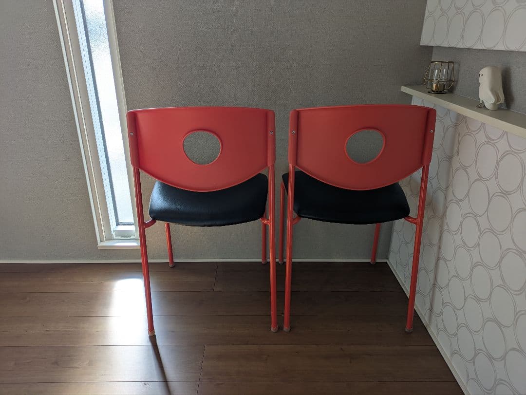 【OLD IKEA】イケア STOLJAN ストルヤン 2脚セット レッド