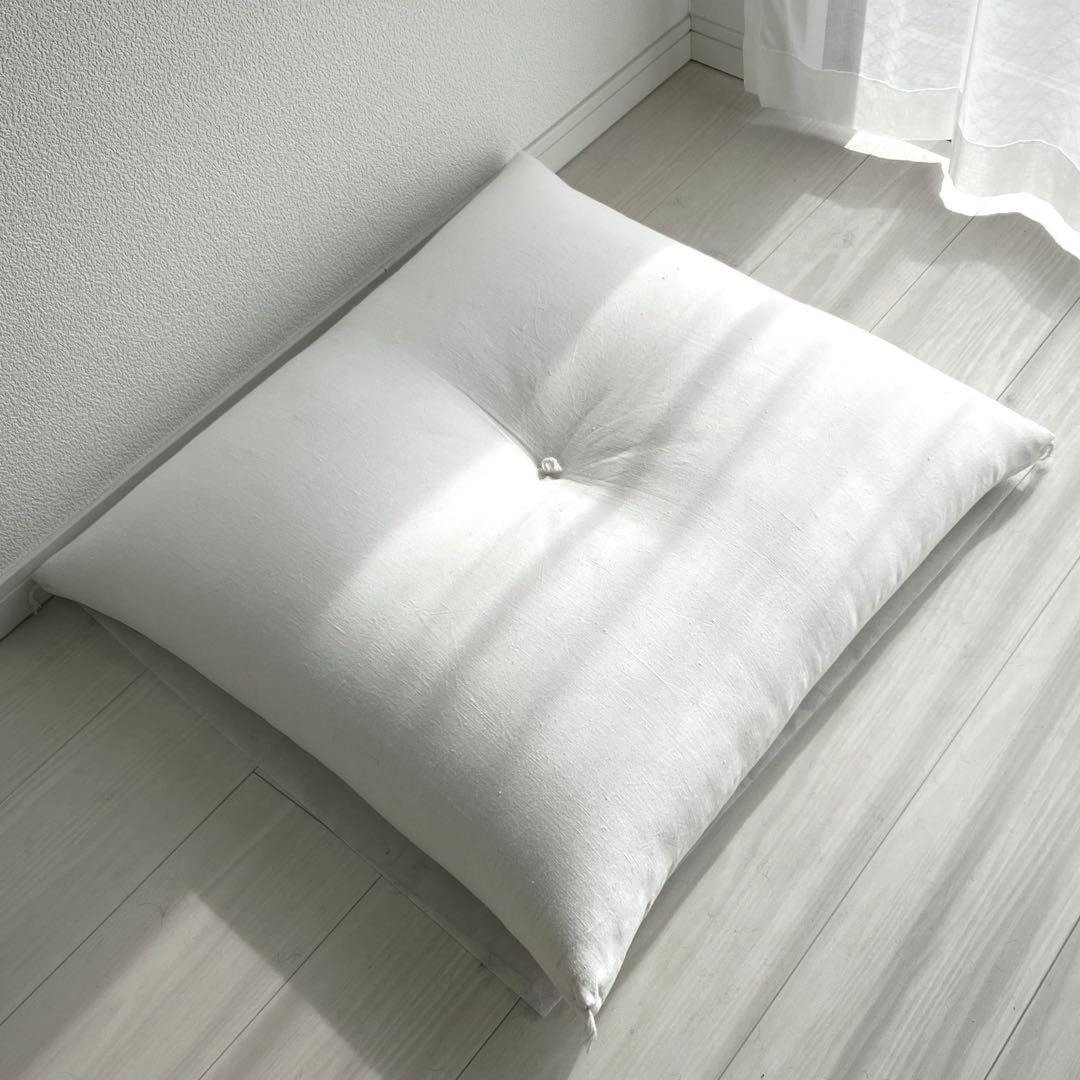 御茶屋跡 YAECA 丹羽ふとん店 白い 座布団 大 アーツ＆サイエンス