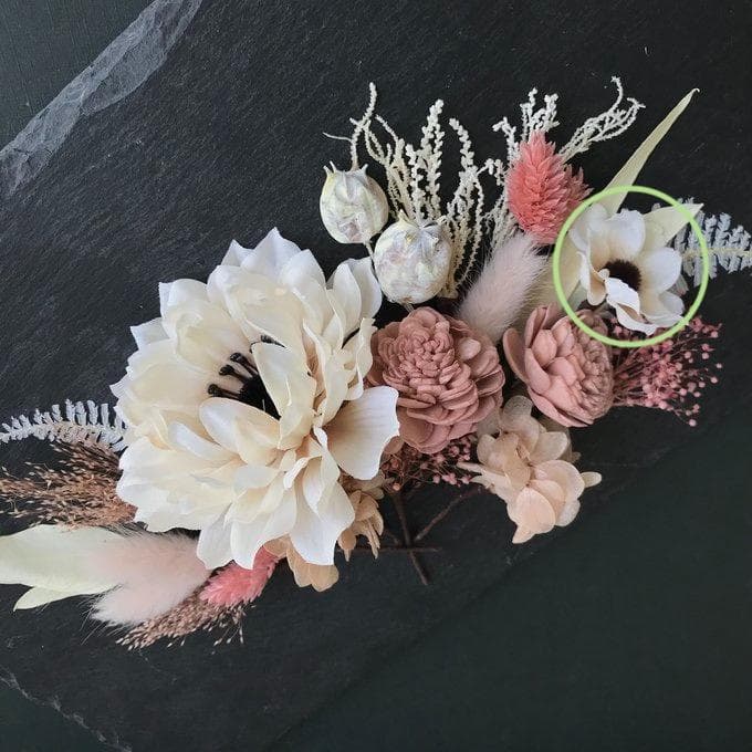 まいやん【アネモネスワッグL（ブーケ）＆ブートニア】