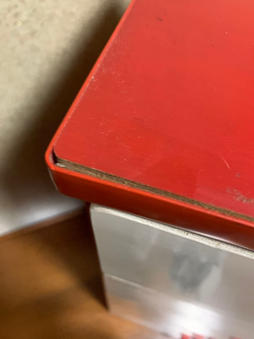 【M043】　昭和レトロ　ポップ　チェスト タンス　赤