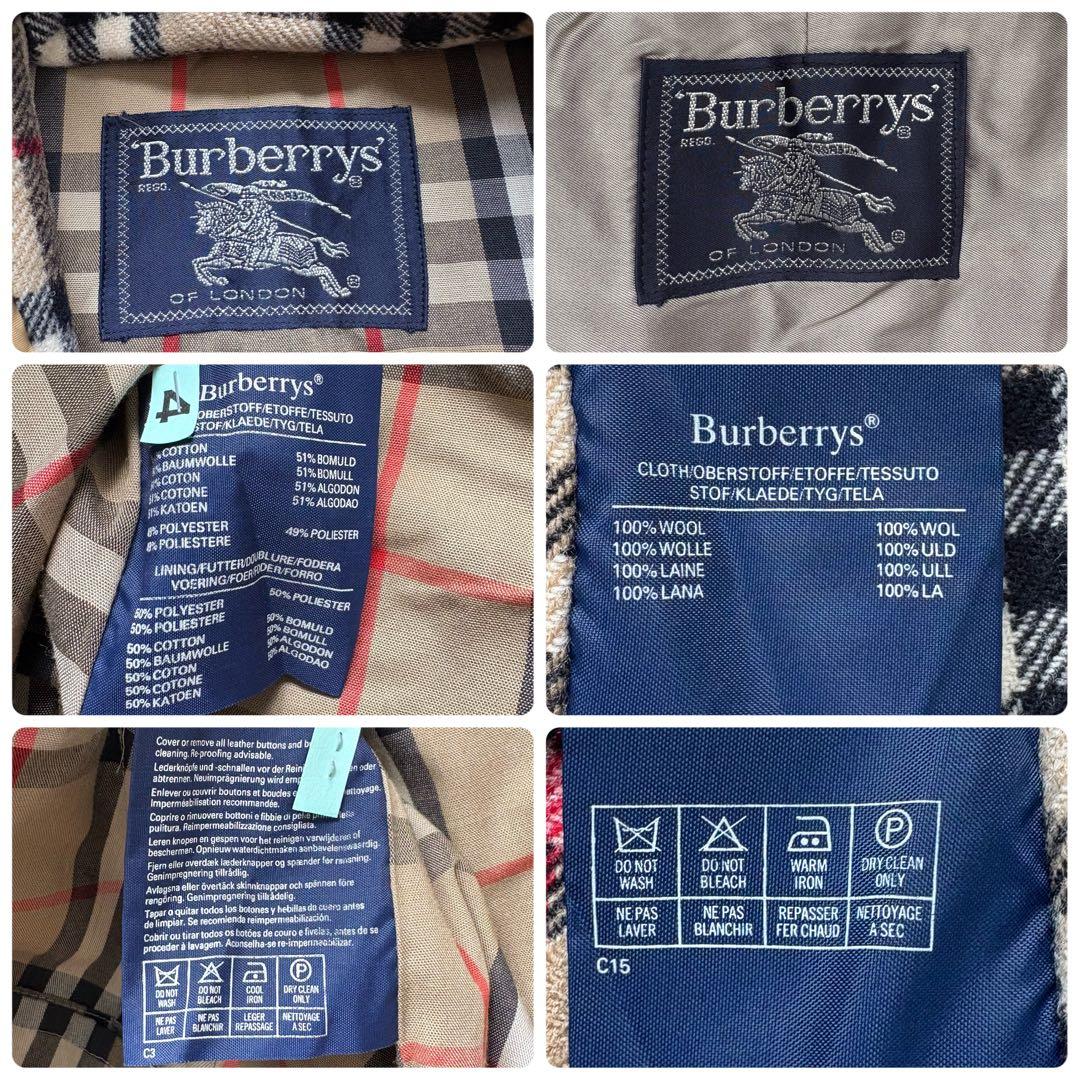 着丈111◆バーバリー ライナー付 トレンチコート ベージュ XL相当