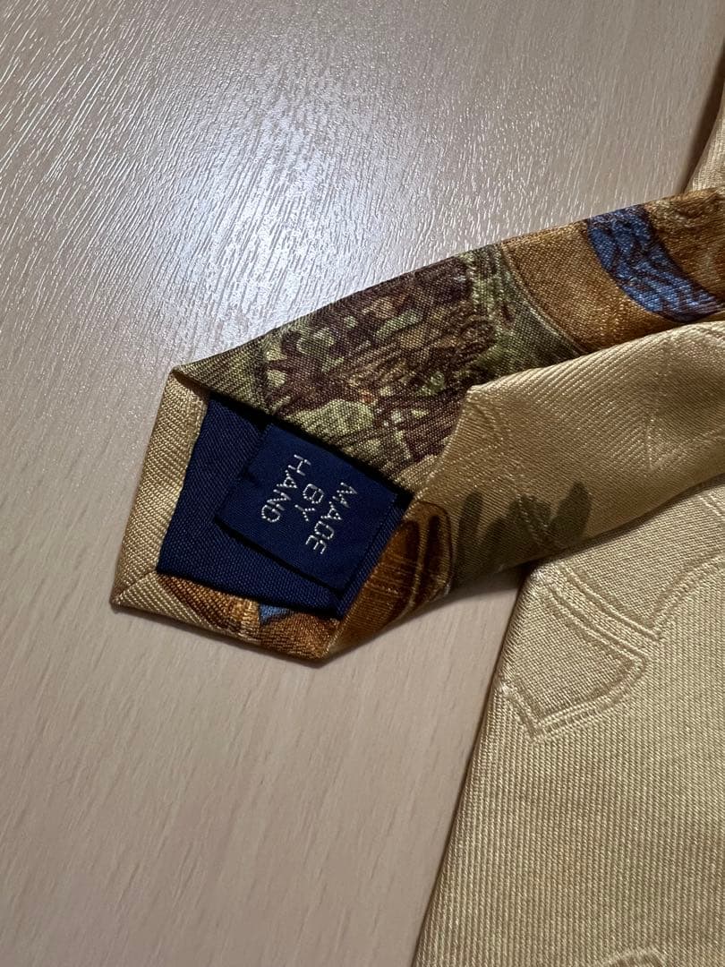 ラルフローレン　ビンテージネクタイ　風景　ハット　犬　恋人　ユーロ　夕暮れ