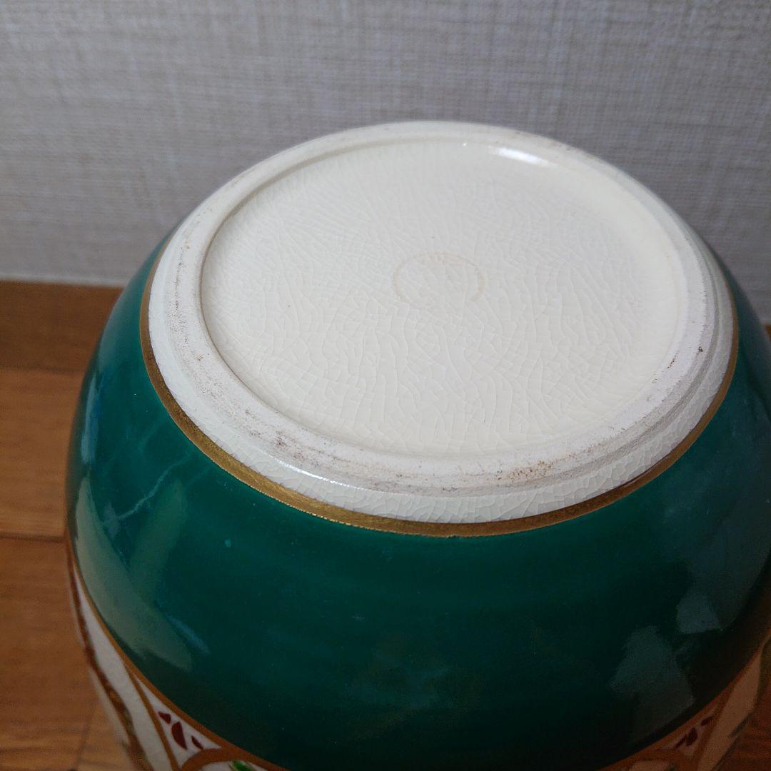 茶道具 水指 色絵 紫雲 間取松竹梅