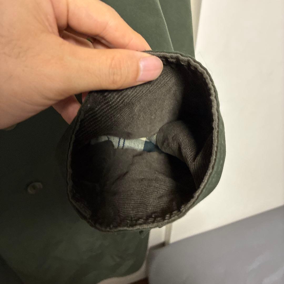 【美品】Barbour バブアー 2LAYER トレンチコート オリーブ 38